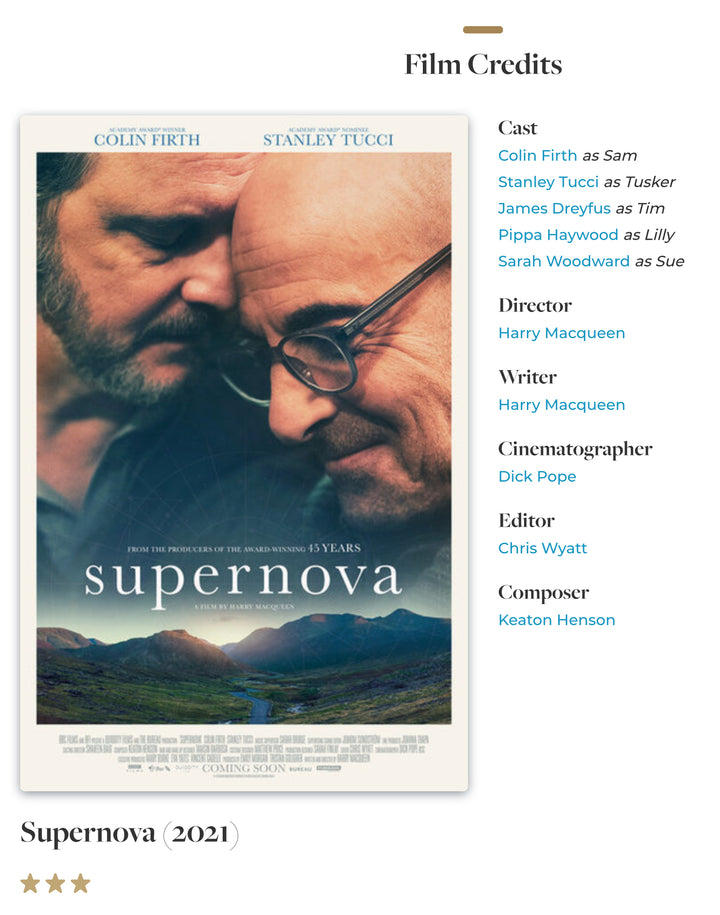 Supernova staring Stanley Tucci