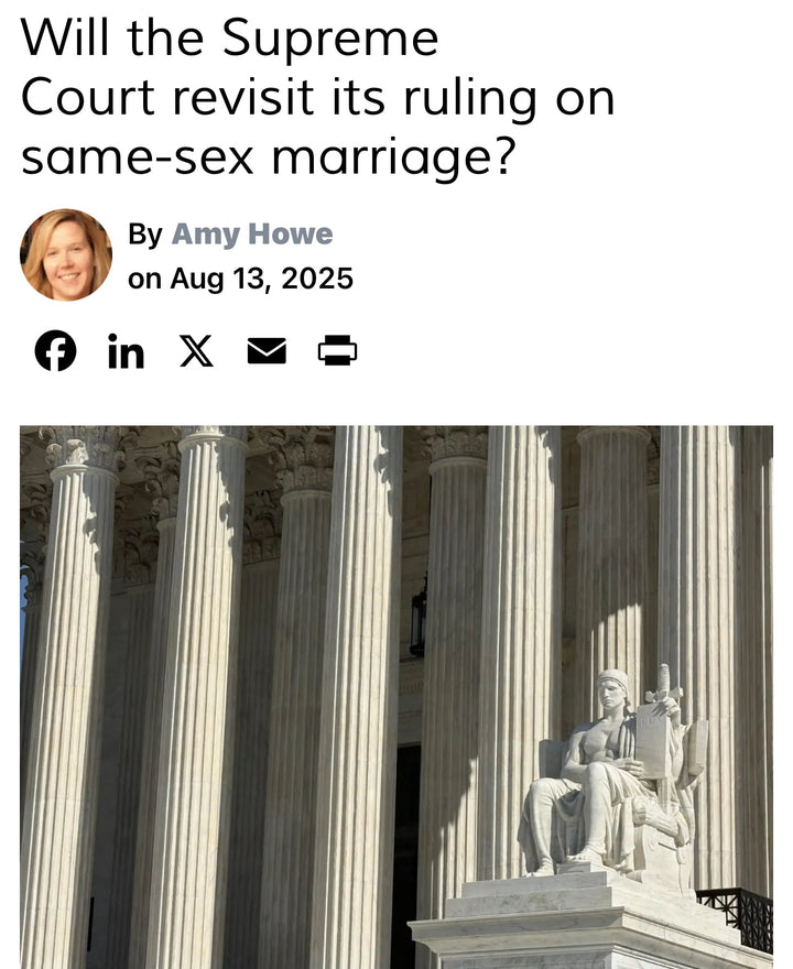 SCOTUS on Same Sex Marriage